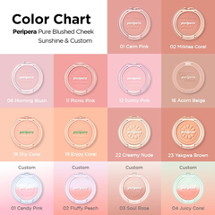 Phấn Má PERIPERA Pure Blushed Sunshine Cheek 11 Picnic Pink