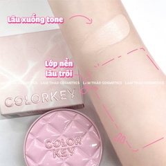 COLORKEY LONG LASTING FLAWLESS BRIGHTENING CUSHION CREAM SPF50+PA++++ P1 PHẤN NƯỚC CHỐNG NẮNG LÀM SÁNG DA LÂU TRÔI