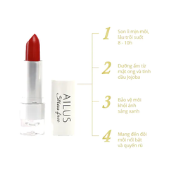 Son lì mịn môi - AILUS STRESSFREE LIPSTICK OR1
