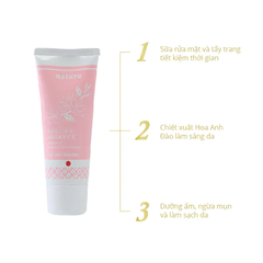 Sữa rửa mặt làm sáng da - NATURE SAKURA ESSENCE DOUBLE CLEANSING FOAM