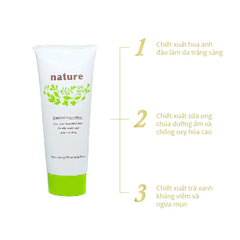 Sữa rửa mặt trắng da - NATURE WHITENING CLEANSING FOAM