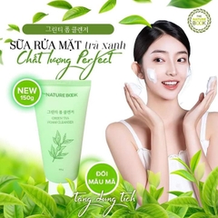 Sữa rửa mặt làm sạch bụi bẩn, bã nhờn và mụn đầu đen trên da, dưỡng ẩm cho da(THE NATURE BOOK GREEN TEA FOAM CLEANSER)150g