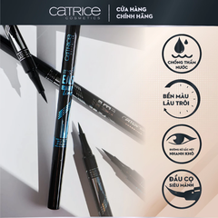 Dạ kẻ mắt Catrice Brush Ink Tattoo Liner Waterproof 010 Black Waterproof - Shanghai Beukay Cosmetics