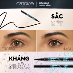 Dạ kẻ mắt Catrice Brush Ink Tattoo Liner Waterproof 010 Black Waterproof - Shanghai Beukay Cosmetics