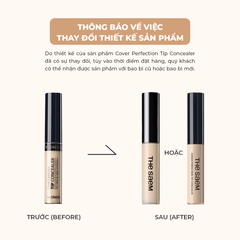 Kem che khuyết điểm The Saem Cover Perfection Tip Concealer - 1.25 Light Beige