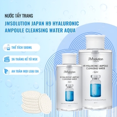 Nước tẩy trang JMSOLUTION JP H9 AMPOULE WATER AQUA 500ml
