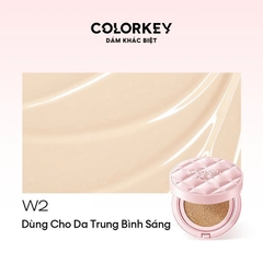 COLORKEY LONG LASTING FLAWLESS BRIGHTENING CUSHION CREAM SPF50+PA++++ P1 PHẤN NƯỚC CHỐNG NẮNG LÀM SÁNG DA LÂU TRÔI