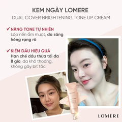 Kem dưỡng nâng tông LOMERE Dual Cover Brightening Tone up Cream - 50ml