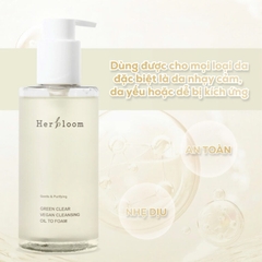 Kombucha clear vegan cleasing oil to foam sữa rửa mặt và dầu tẩy trang 2 trong 1 Thương hiệu: Herbloom 200ml/chai