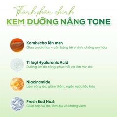 Kem dưỡng trắng bật tông Herbloom thuần chay cho mọi loại da gel Thương hiệu: Herbloom 50ml/tuýp