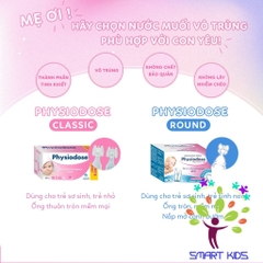 Nước Muối Sinh Lý Physiodose Round (Hộp 30 ống x 5ml)