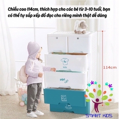 Tủ Nhựa Ngăn Kéo 5 Tầng Kub Mẫu Mới KB-0902
