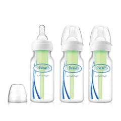 Combo 3 bình sữa Dr Brown’s cổ thường 120ml nhựa pp options
