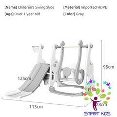 Cầu trượt xích đu voi Holla HL-10160