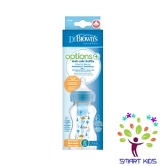 Bình sữa cổ rộng Dr.Brown's Deco 270ml nhựa PP Option Plus