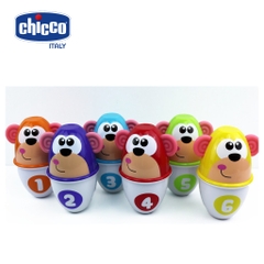 Bộ đồ chơi Bowling khỉ con Chicco 18M+ (Bộ 6 chiếc)