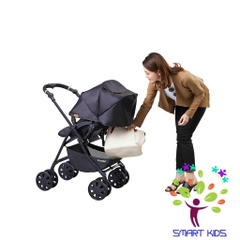 Xe đẩy Combi CrossGo 4 bánh quay tự động