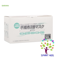 Khẩu trang y tế màu trắng Saraya 50 cái/hộp