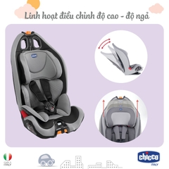 Ghế ngồi ô tô Chicco Gro-Up 123 màu ghi