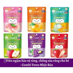 Kẹo ngậm chống sâu răng Teteo gói 60 viên Combi