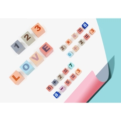 Thùng Đồ Chơi Gỗ - Xếp Hình Xây Dựng Thành Phố 133 Pcs Với 9 Chữ Số Và 23 Chữ Cái Kết Hợp