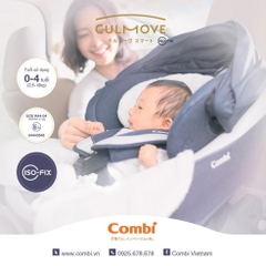 Ghế ngồi ô tô Combi Culmove xoay 360° Smart Isofix xanh navy
