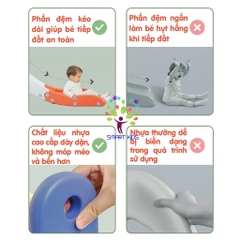 Cầu trượt xích đu bóng rổ bóng đá golf liên hoàn  Holla 5in1