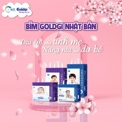 Bỉm dán/quần Goldgi+ Nhật 2020 Size Nb92/S84/M66/M60/L56/L48/XL46/XL44/XXL34