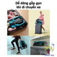 Xe đẩy du lịch Vovo Play Kids - đảo chiều, gấp gọn, có mái che