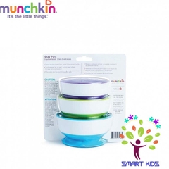 Bộ 3 bát ăn Munchkin chống đổ