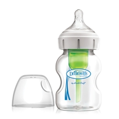 Bình sữa Dr Brown's cổ rộng thủy tinh 150ml và 270ml option Plus