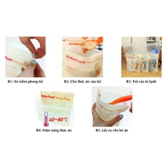 Túi đựng thực phẩm Mother-K Hàn Quốc (30c)