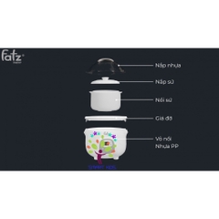 NỒI HẦM CÁCH THUỶ FATZ BABY 0.7L - STEW 1 - FB9107ZT
