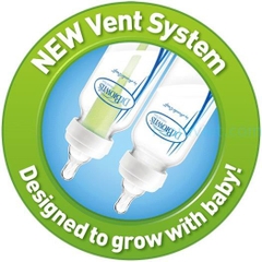 Combo 2 bình sữa cổ thường Dr Brown's 250ml nhựa pp options màu trắng