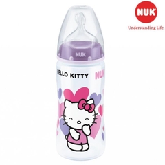 Bình sữa NUK Hello Kitty Premium choice+ nhựa PP núm ti S1 - M 150ml, 300ml