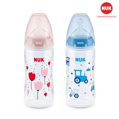 BÌNH SỮA CẢM BIẾN NHIỆT NUK PP 150ML/300ML NÚM TI SILICONE