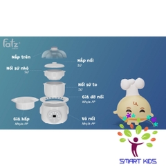 NỒI HẦM CÁCH THUỶ 2 TẦNG FATZ BABY 1.0L - STEW 2 - FB9110ZT