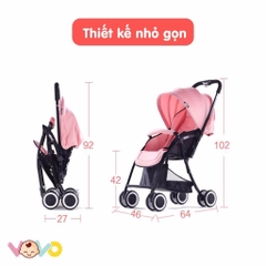 Xe đẩy Vovo 2 chiều VO-2047 mẫu mới hàng chính hãng