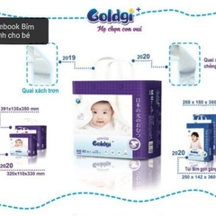Bỉm dán/quần Goldgi+ Nhật 2020 Size Nb92/S84/M66/M60/L56/L48/XL46/XL44/XXL34