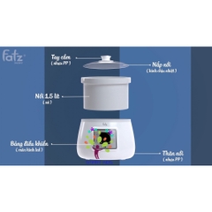 Nồi Nấu Chậm Thông Minh 1.5L Fatz Baby - Slow 6 - Fb9106sj