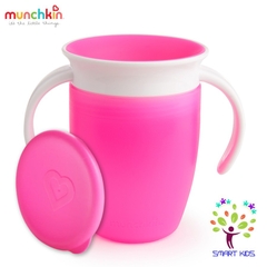 CỐC TẬP UỐNG 360 ĐỘ CHỐNG ĐỔ MUNCHKIN CÓ NẮP 207ML