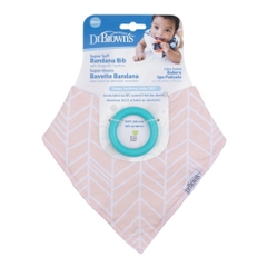 Yếm Cotton siêu mềm kèm ngậm nướu Silicone Dr Brown's