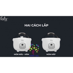 NỒI HẦM CÁCH THUỶ FATZ BABY 0.7L - STEW 1 - FB9107ZT
