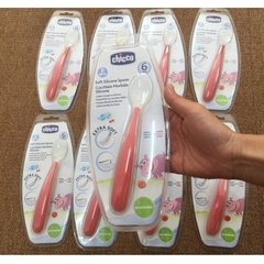 Thìa ăn silicone 6M+ Chicco