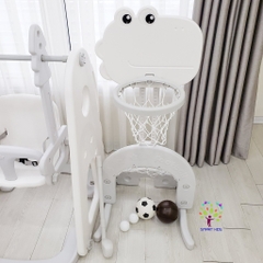 Cầu trượt xích đu bóng rổ bóng đá golf liên hoàn  Holla 5in1