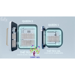 MÁY TIỆT TRÙNG SẤY KHÔ UVC - LED FATZ BABY - 22L - QUEEN 2 - FB4707CY