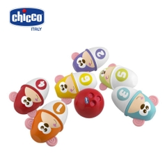Bộ đồ chơi Bowling khỉ con Chicco 18M+ (Bộ 6 chiếc)