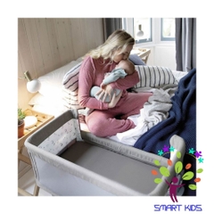 Nôi ngủ cạnh giường Joie Roomie Gray Flannel