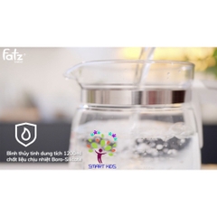 Bình thuỷ tinh thay thế máy đun nước và hâm nước pha sữa điện tử Fatz Baby Quick và multimax 1200ml không kèm nắp