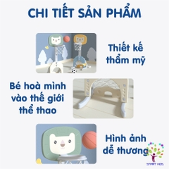 BỘ CẦU GÔN BÓNG RỔ LIÊN HOÀN 3IN1 HOLLA